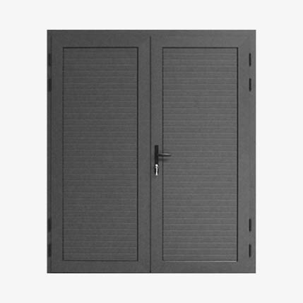 dubbele dichte deur (168 x 194 cm. Antraciet)